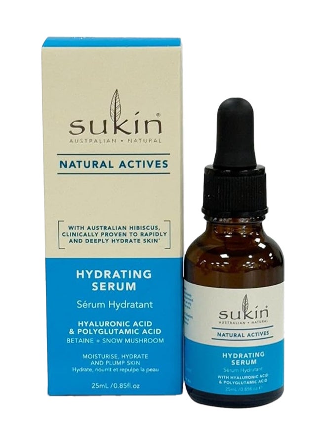 Sukin Hydrating Serum, Infused With Australian Hibiscus & Hyaluronic Acid, Deeply Hydrating And Plumping, 25Ml - Image 1