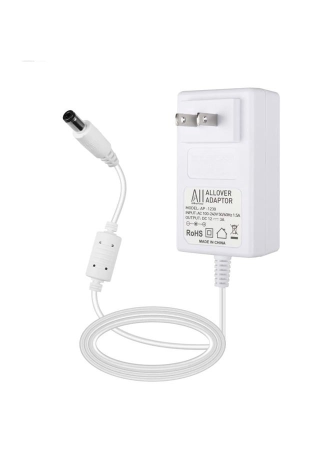 AlloverPower 12V Power Cord for Spectra Breast Pump S1 S2 Plus Charger Cord Replacement - for Spectra Electric Breast Pump S1 / S2 / S3 Pro / 9 Plus / SPS100 / SPS200 / M1 Power Supply Adapter - Image 1