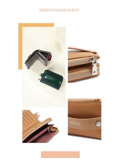 PIERRE LOUES Simple Fashion Ladies Wallet Clutch Coin Purse Card Holder  - Image 3