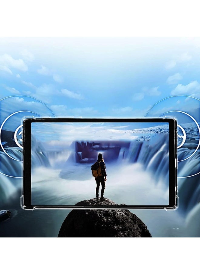 جراب متوافق مع جهاز Lenovo Tab M10 (الجيل الثالث) مقاس 10.1 بوصة 2022 TB328، جراب فائق النحافة من السيليكون المقاوم للصدمات - شفاف - Image 3