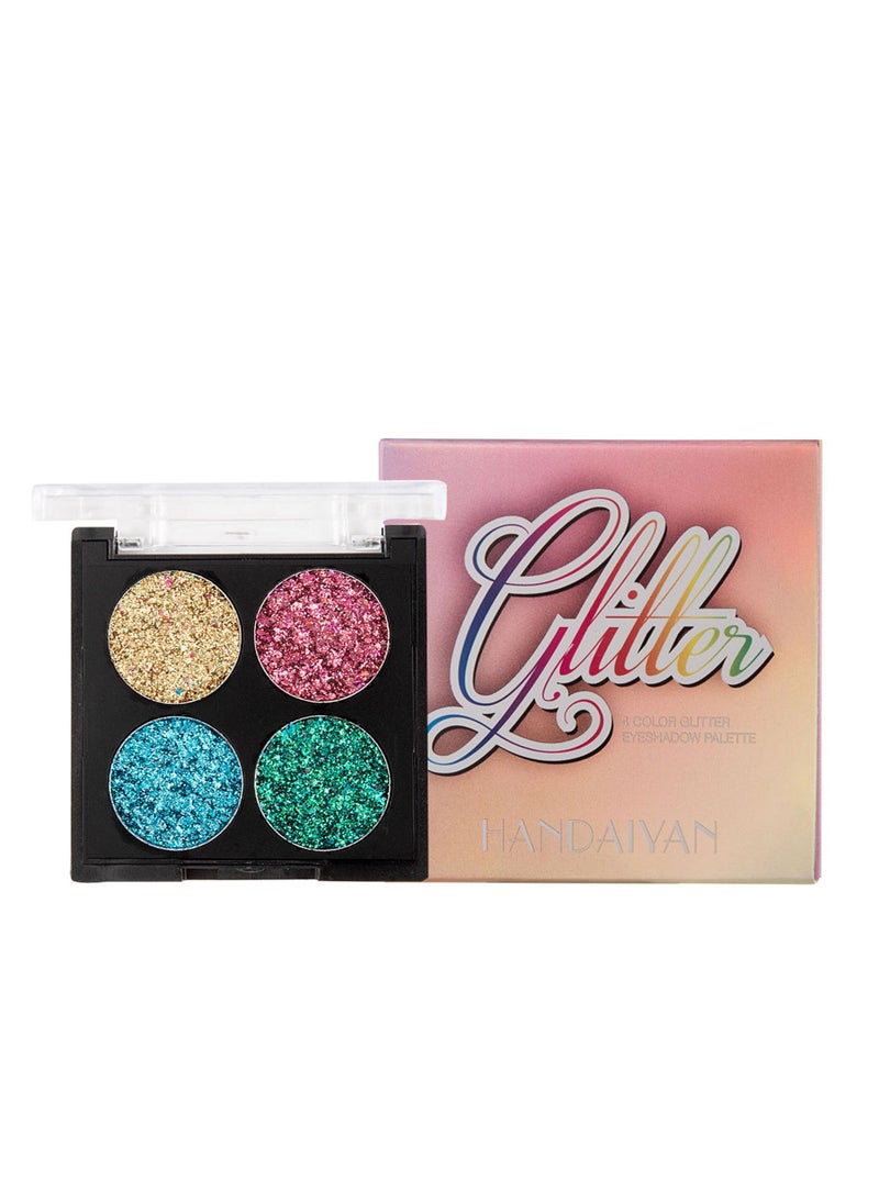 Handaiyan 4 Color Glitter Eye Shadow Palette  - Image 5