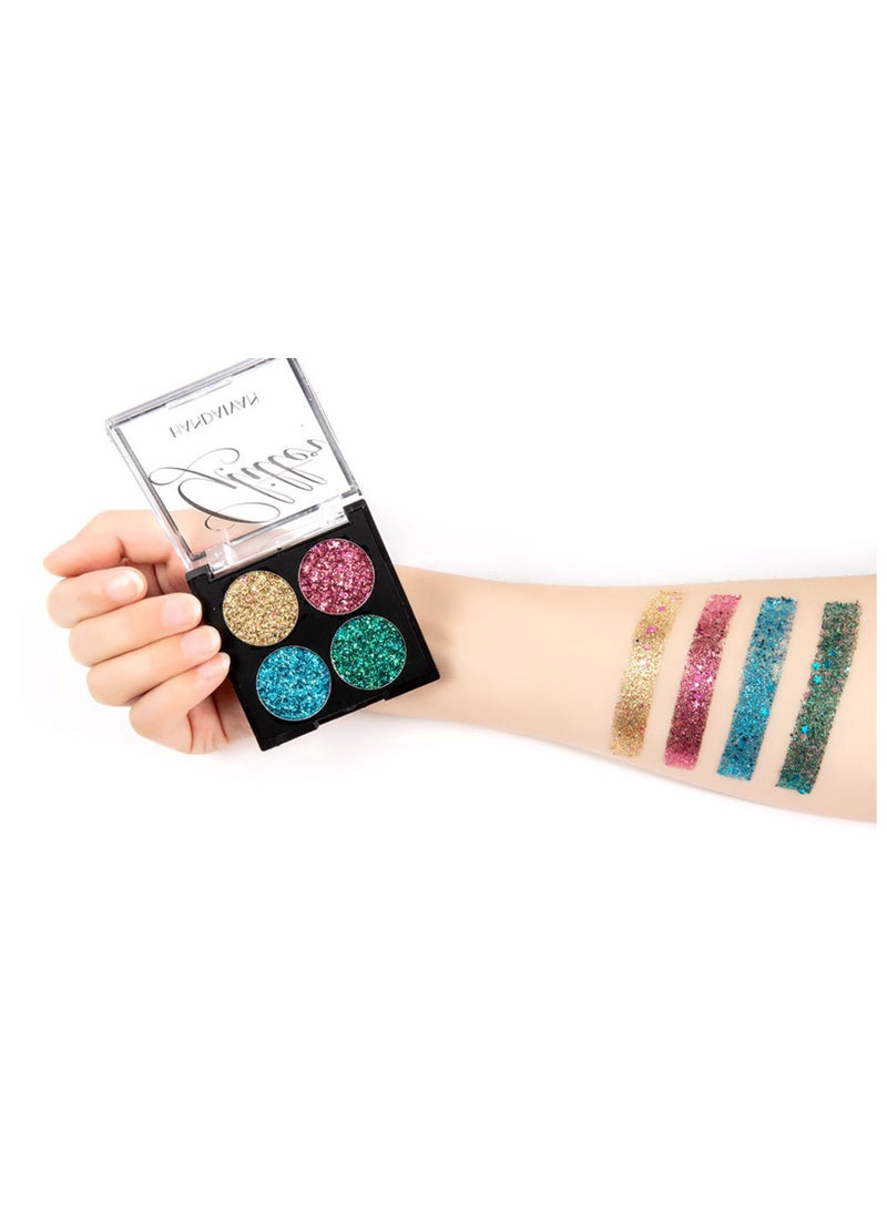 Handaiyan 4 Color Glitter Eye Shadow Palette  - Image 3