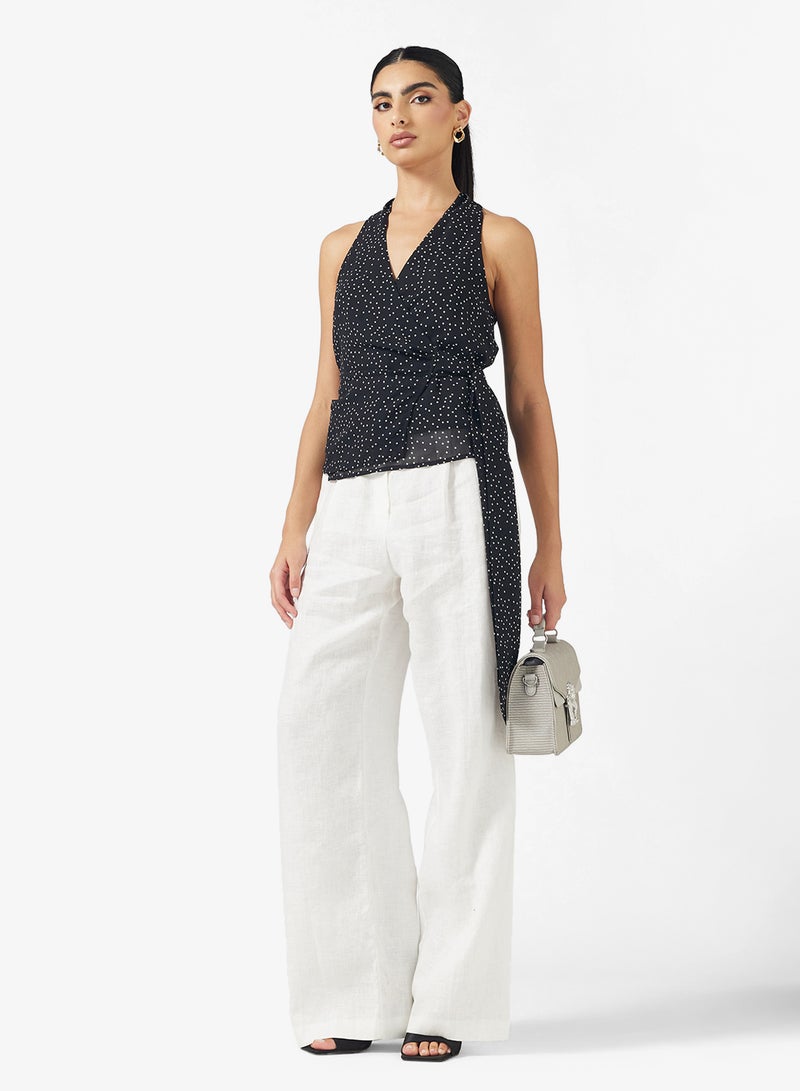 ايلا بلوزة بطبعة عنق هالتر - Image 4