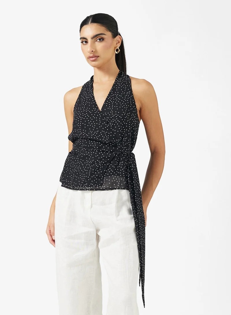 ELLA Halter Neck Printed Top