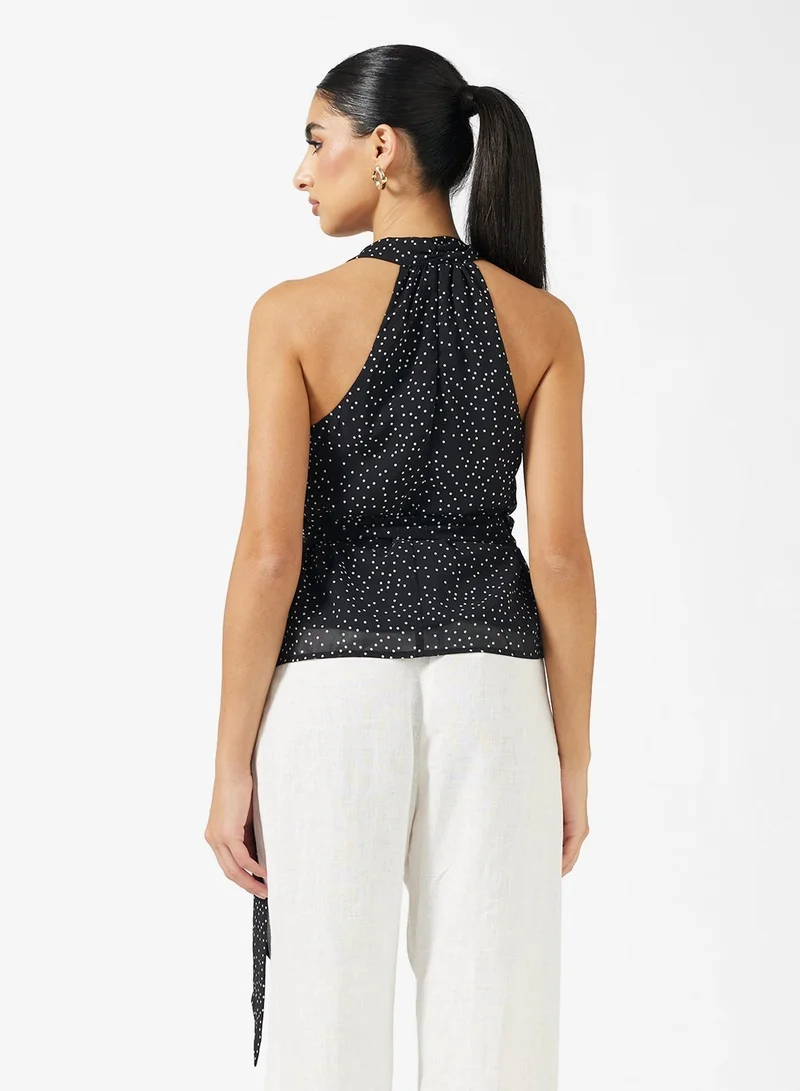 ELLA Halter Neck Printed Top