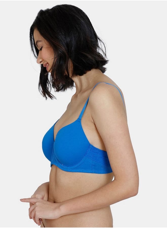 zivame Zivame Solid Wired Padded T-shirt Bra with Adjustable Straps  - Image 2