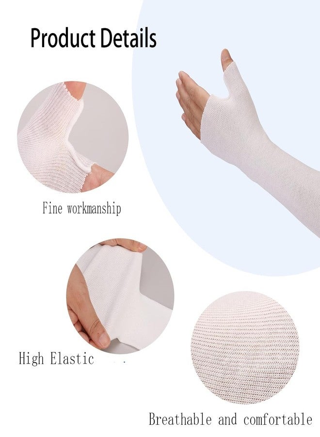Hand Socks for Splint (Pack of 10), Breathable Stockinette Tubing Cotton Gauze Sleeve for Arm - Under Cast Cover, Cast Sleeve for Wrist Brace Support After Surgery - for Men and Women (Small) - Image 2