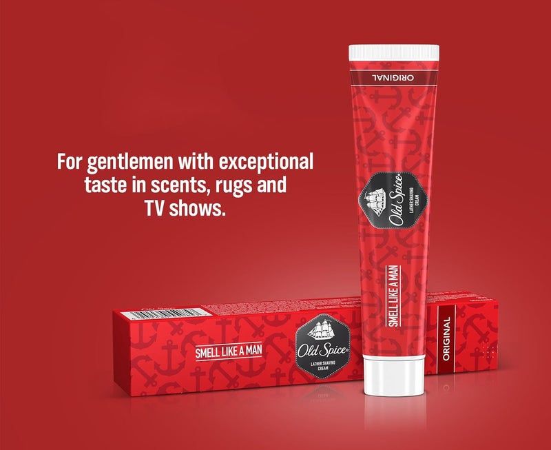 أولد سبايس كريم حلاقة أولد سبايس لاذر - أنبوب 70 غرام - Image 4