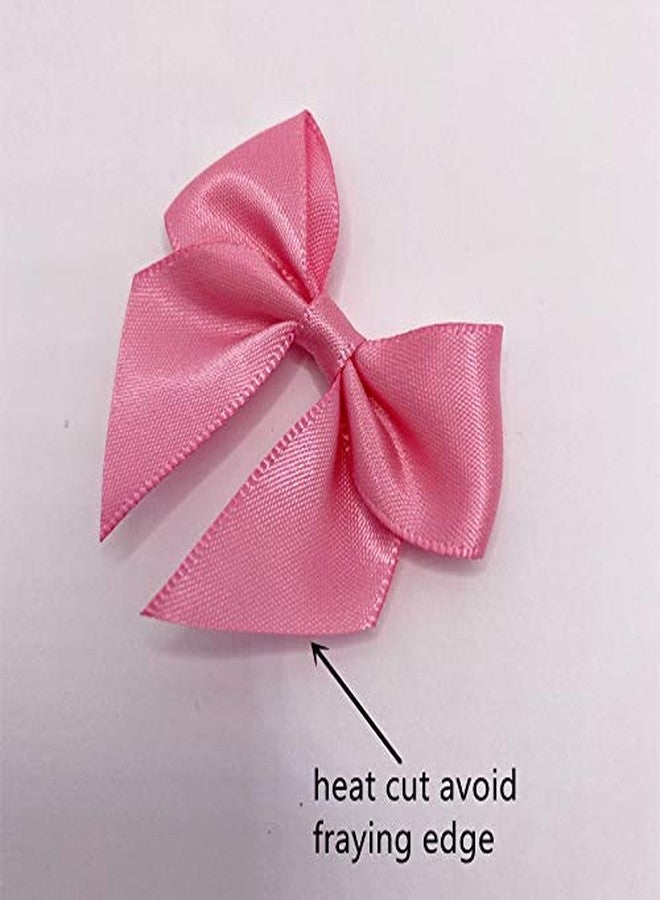 Briefix 25 Pieces Mini Satin Ribbon Bows with Removable Sticky Gel Pads (Hot Pink) - Image 4