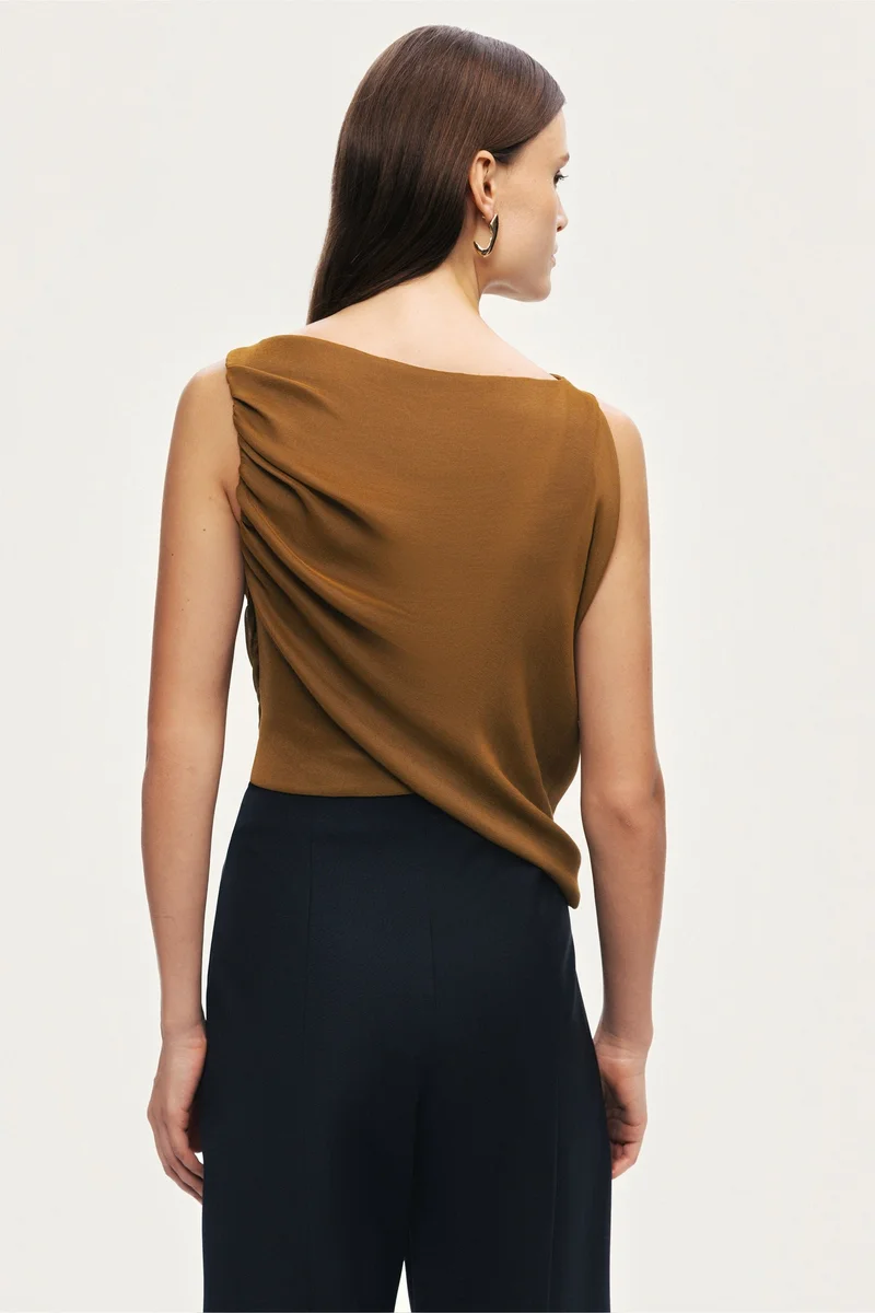 Nocturne  Draped Sleeveless Blouse for Women | Best Price UAE