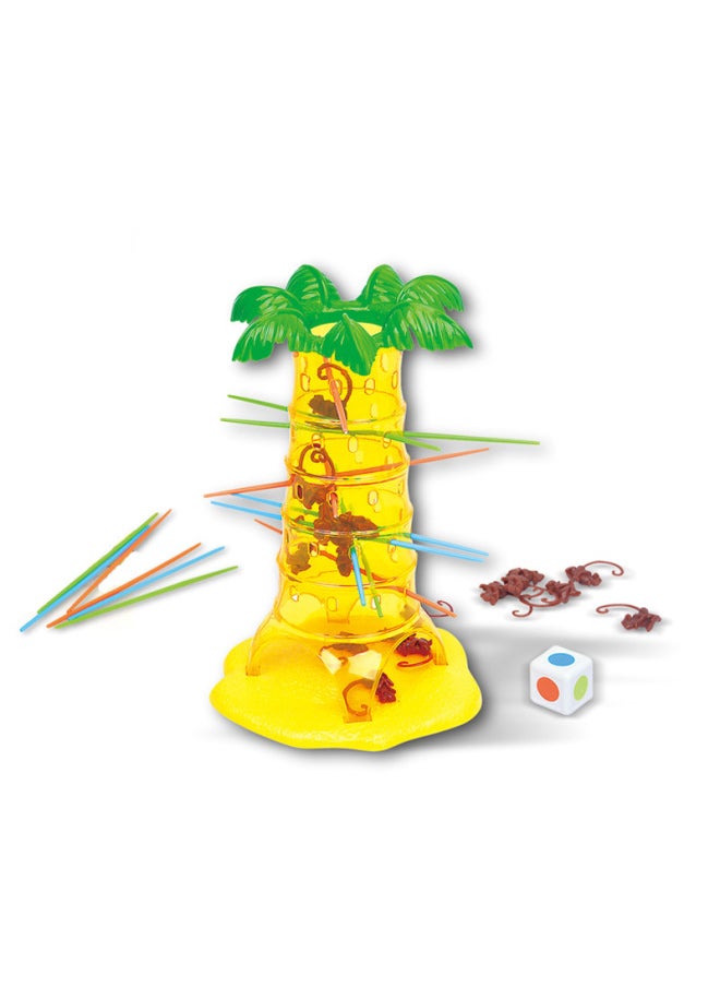 Frog Balance Tree Astronaut Children's Educational Table Game Toy Multiplayer Interactive Stacking Fun Toy-Color:Monkey Climbing Tree  - Image 1