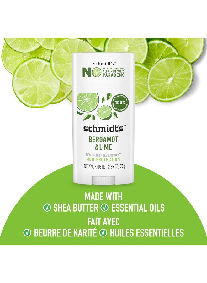 شميتس شميدتز مزيل عرق طبيعي من البرغموت + الليمون - 2.6 اونصة للجنسين 2.65 - Image 4