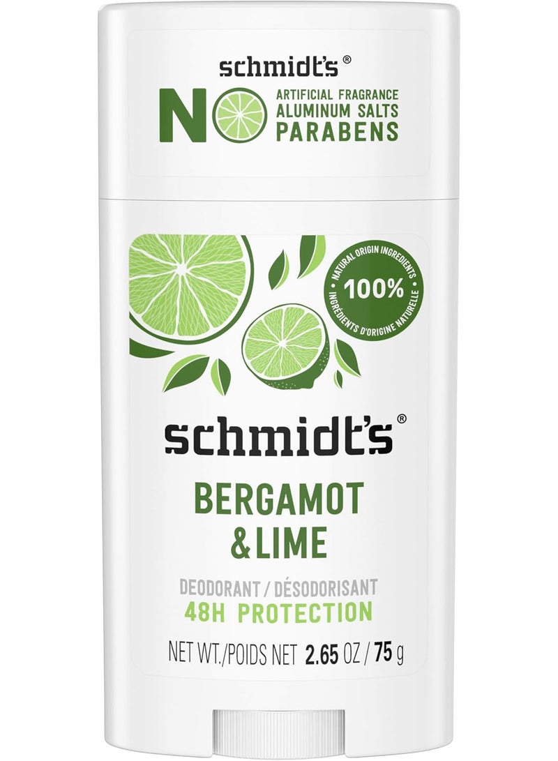 شميتس شميدتز مزيل عرق طبيعي من البرغموت + الليمون - 2.6 اونصة للجنسين 2.65 - Image 1