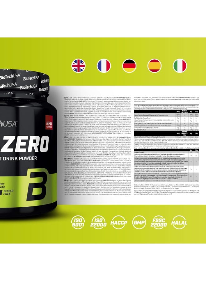 BioTechUSA Crea Zero Creatine Powder Orange 320g, Sugar-Free Sports Nutrition Formula with 3g Creatine, 2g BCAA, L-Arginine, Glutamine, Vitamins and Minerals - Image 5