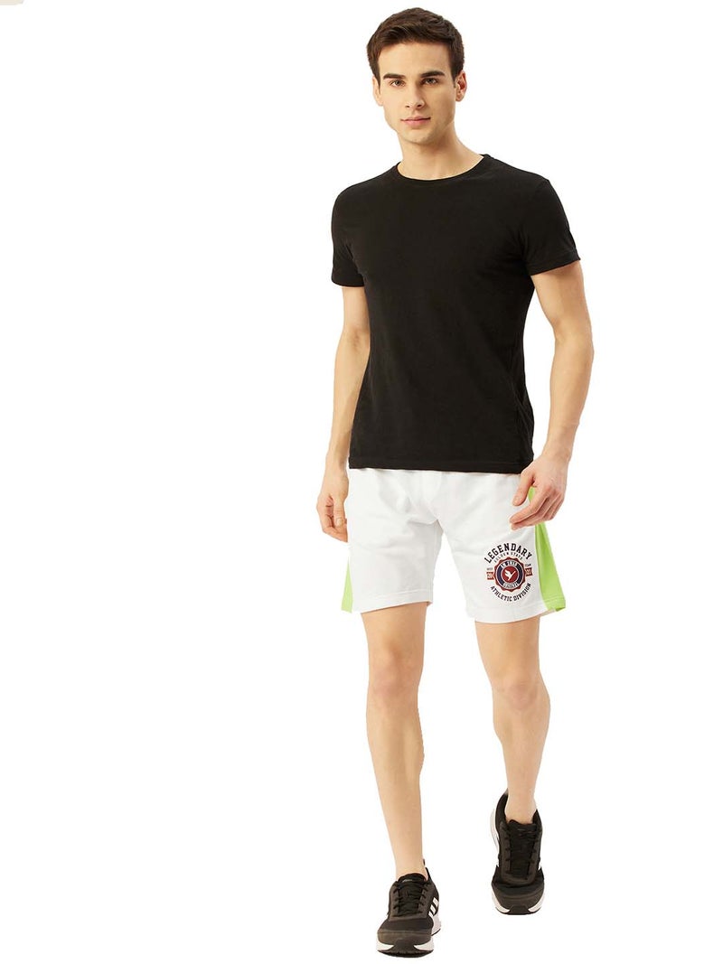 amswan PREMIUM COTTON COLOURBLOCKED PRINTED SHORTS - Image 4