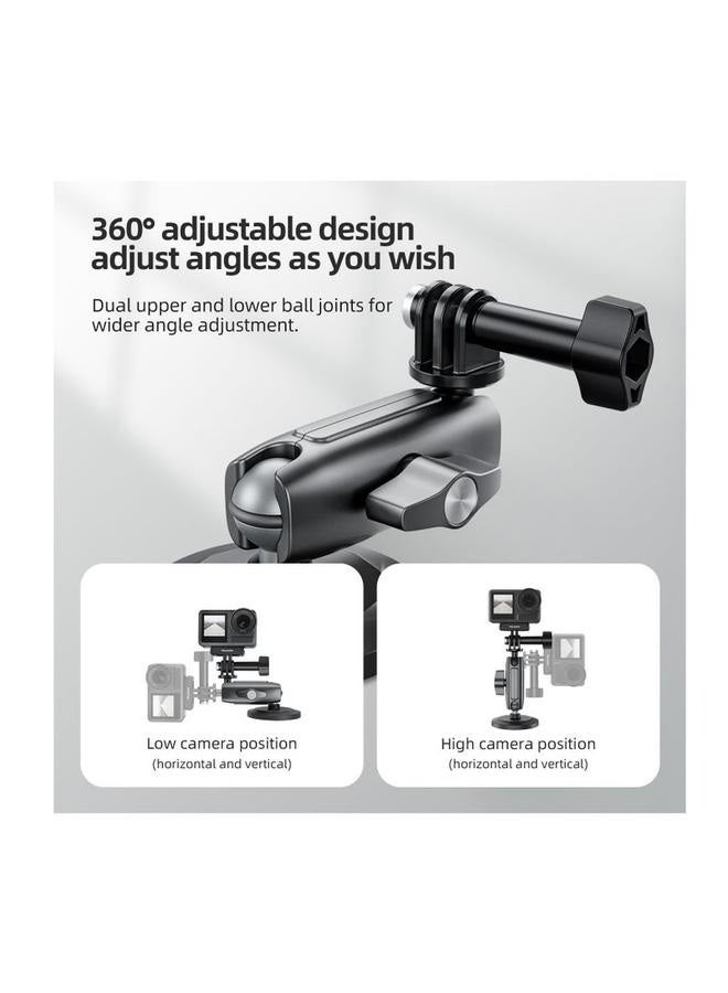 Magnetic Mount Magnet Metal Mounts Accessories for Action Camera, 360 Quick Release Car Holder Attach for GoPro Max Hero 12 11 10 9 8 7 6 Insta360 X2 X3 Go3 Ace Pro DJI Action 4 Osmo Pocket 3  - Image 3