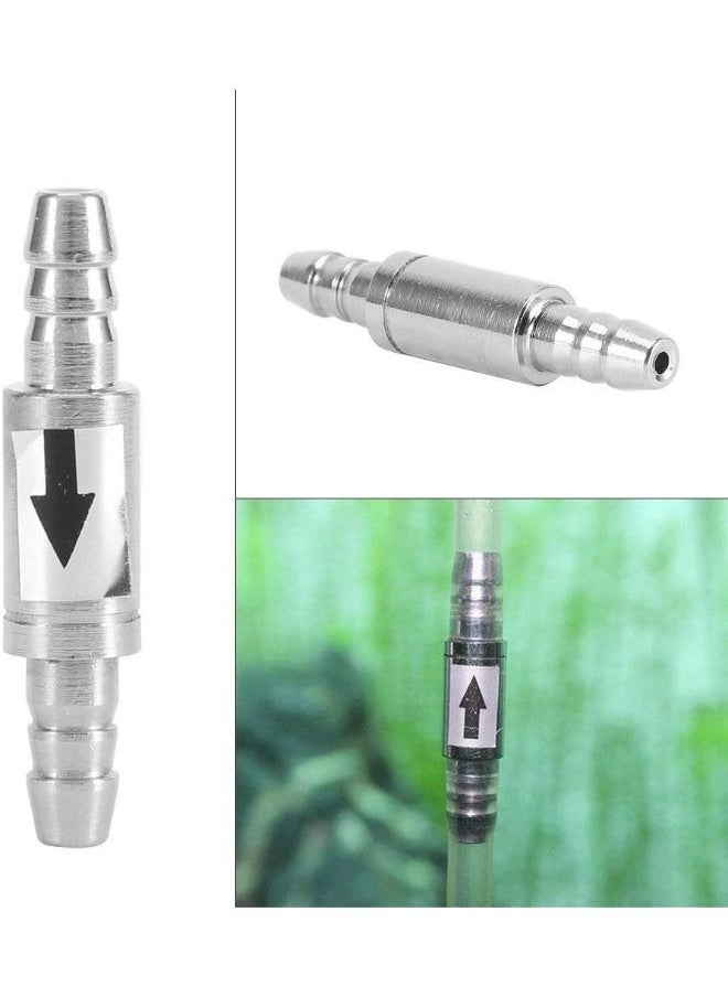 B&K Stainless Steel One Way Check Valve Non-Return Air CO2 Line 4/6mm Tubing Regulator Diffuser in Aquarium System