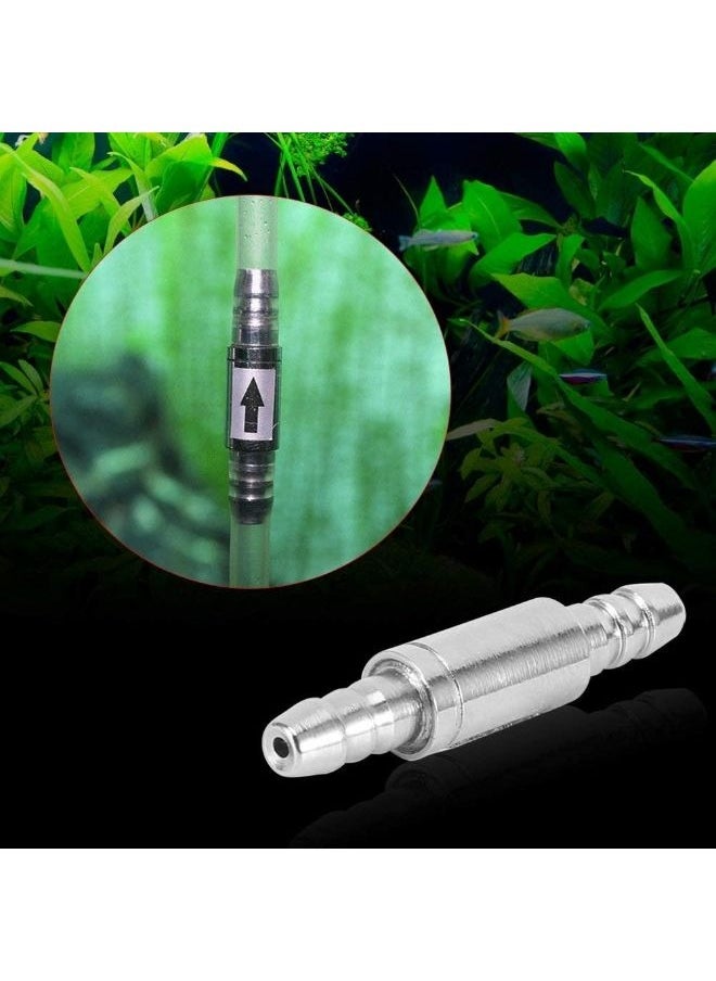 B&K Stainless Steel One Way Check Valve Non-Return Air CO2 Line 4/6mm Tubing Regulator Diffuser in Aquarium System