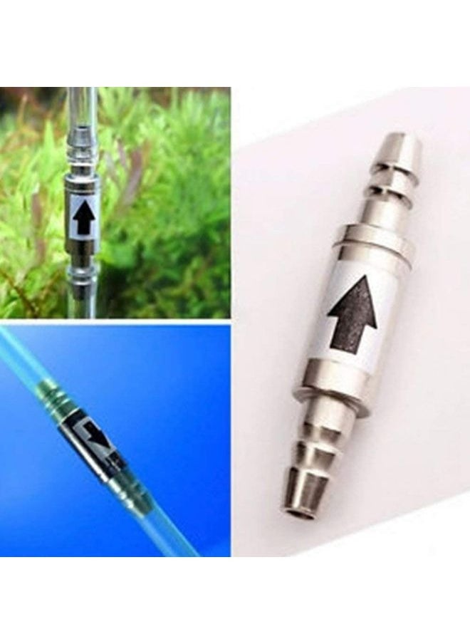 B&K Stainless Steel One Way Check Valve Non-Return Air CO2 Line 4/6mm Tubing Regulator Diffuser in Aquarium System