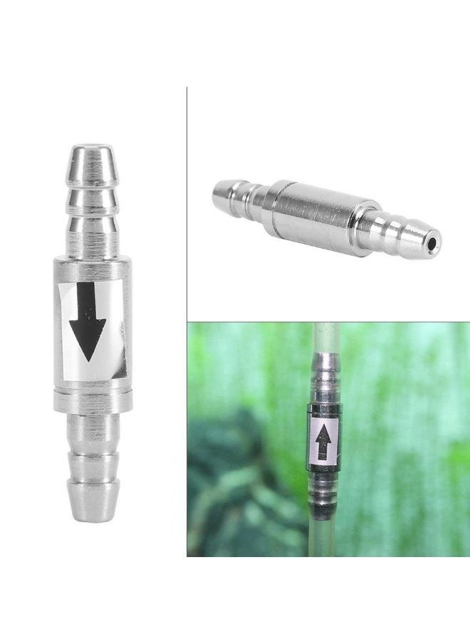 B&K Stainless Steel One Way Check Valve Non-Return Air CO2 Line 4/6mm Tubing Regulator Diffuser in Aquarium System