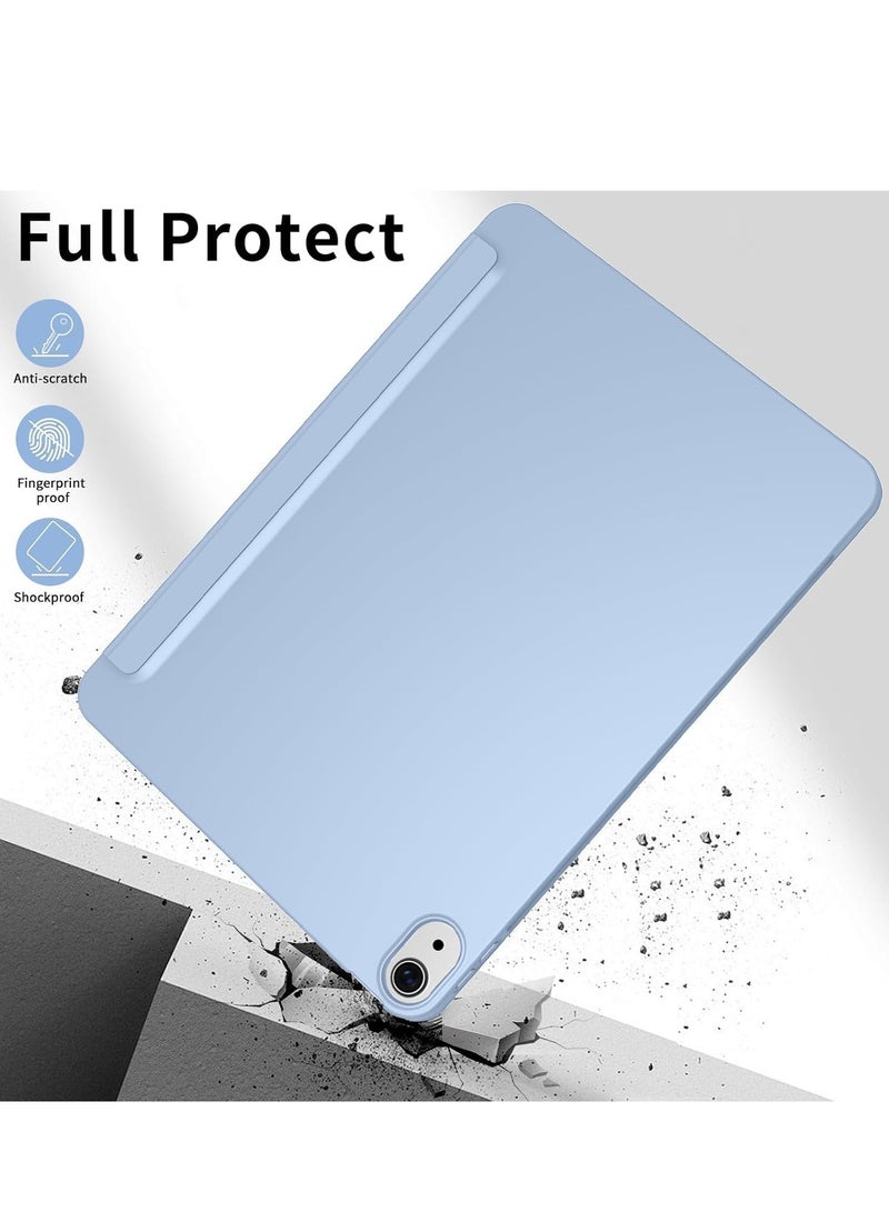 Case for iPad Air 11 Inch M2 , iPad Air 5th/4th Gen (10.9 Inch, 2022/2020) – Lightweight Thin Soft TPU Back Protective Case with Auto Sleep/Wake, Smart Folio Cover