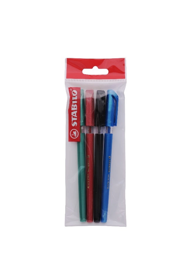 STABILO ballpoint set4colored pens excel