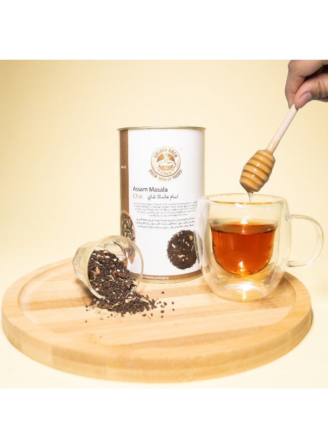 GOLDEN BREW BREW-TIFULLY YOURS! GOLDEN BREW | Assam Masala Chai | Bold & Spicy Blend | Rich Assam Tea with Authentic Indian Spices | Loose Tea | AED 0.19 per Gram - Image 4