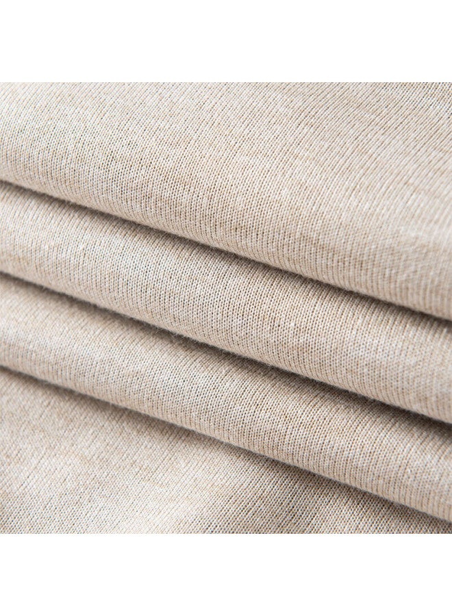 GENIOLAMODE Geniolamode Turtleneck Sweater For Men, Autumn And Winter Inner Wear, Warm Base Layer Knit Sweater, Men's Wool Top, Khaki, 3xl  - Image 5