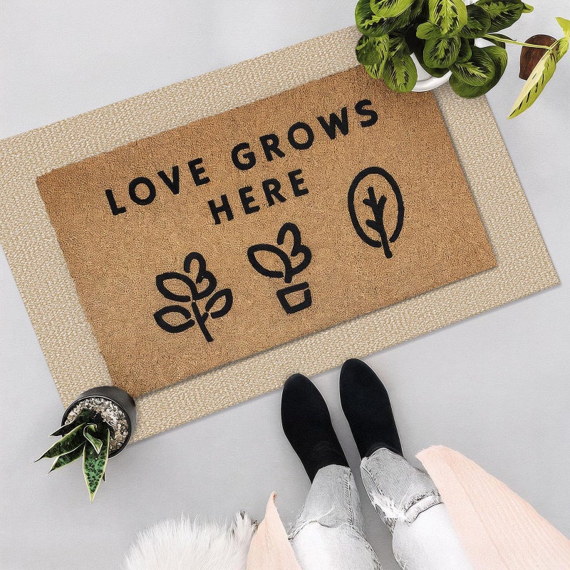 EARTHALL Washable Area Rug 2x3 Ft Non Slip Rugs for Entryway Braided Small Throw Rugs with Rubber Backing Door Mat Indoor Outdoor Entrance Rug for Kitchen Foyer Front Door, Golden Beige/White - Image 5