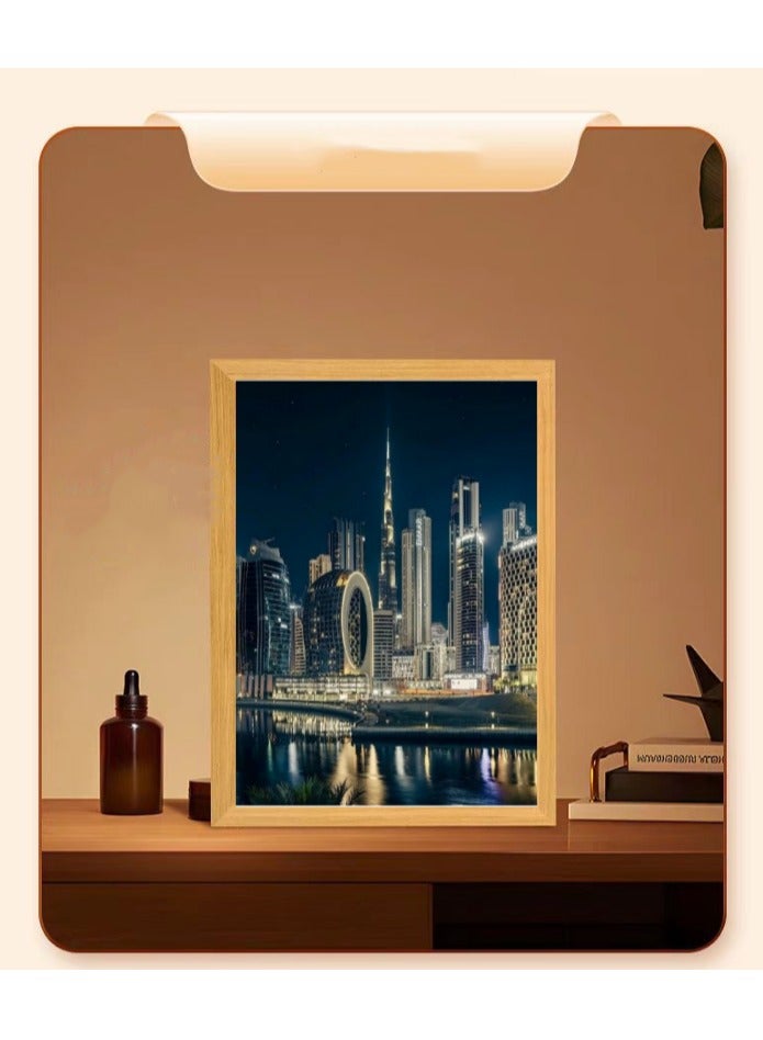 آنا 8 بوصة مرآة دبي الإضاءة الليلية اللوحة الديكور جدار مشرق الفن - أدى غرفة نوم ، غرفة المعيشة والدراسة فن الإضاءة الإبداعية ديكور المنزل - Image 4