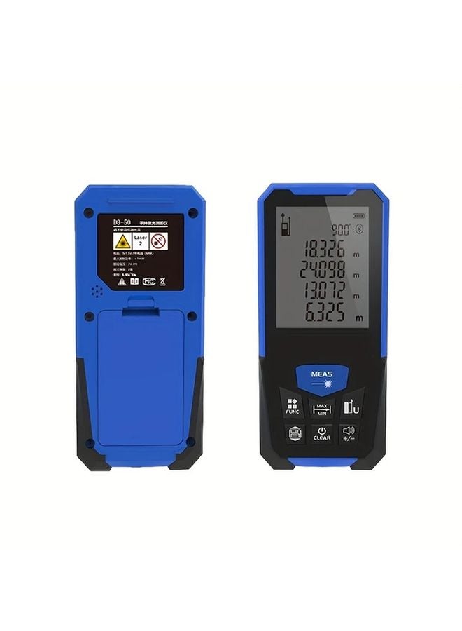 مقياس المسافة بالليزر ١٦٤ قدم ٥٠ متر مع وظيفة الزاوية شاشة LCD ٢.٤ بوصة يعمل بالبطارية - Image 3