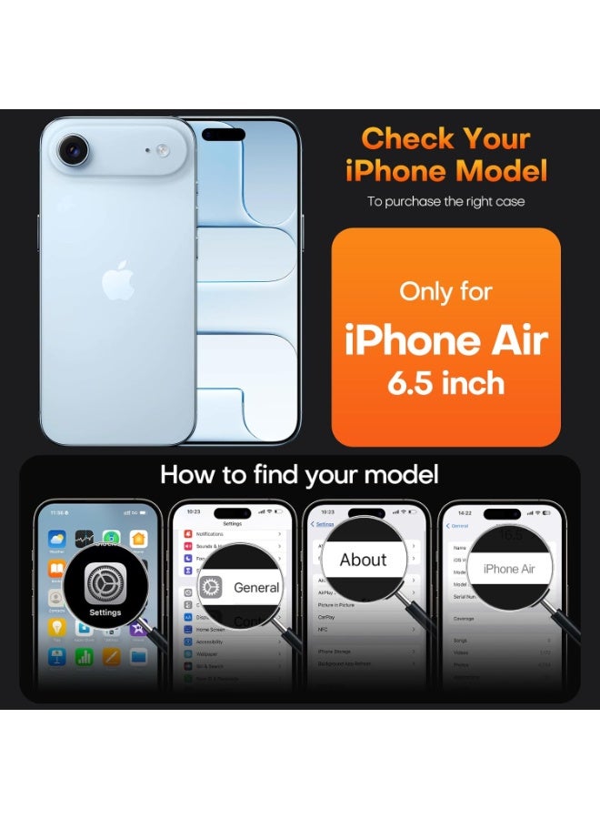 iPhone 17 Air Case Soft Silicone Protective Phone Cover iPhone 17 Air with Microfiber Lining Case For iPhone 17 Air 6.5-Inch - Image 2