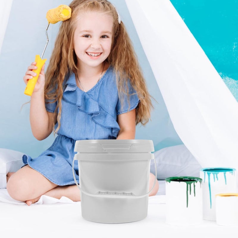 STOBAZA Food-Grade Sealed Plastic Paint Bucket with Lid and Handle 5l, Pp Material Paint Storage Container for Painting and Home Use - Image 4