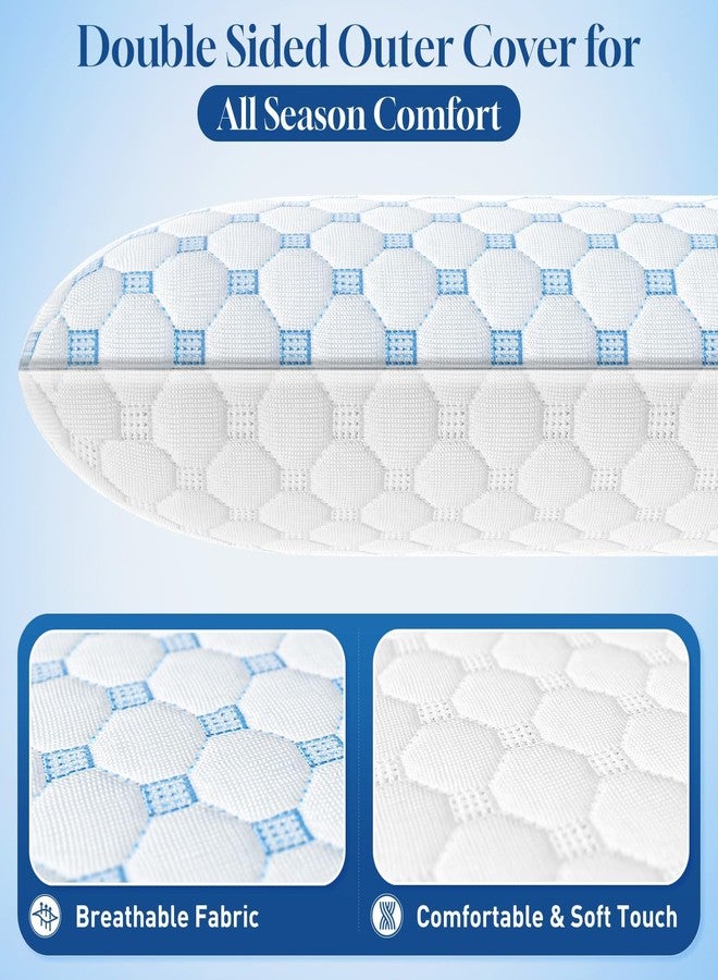 CloudBliss 2.75” Ultra Thin Pillows for Side | Back | Stomach Sleepers, Memory Foam Flat Pillow, Low Profile Sleeper Pillows with Double Sided Comfortable Breathable Pillow Cover, Standard - Image 2