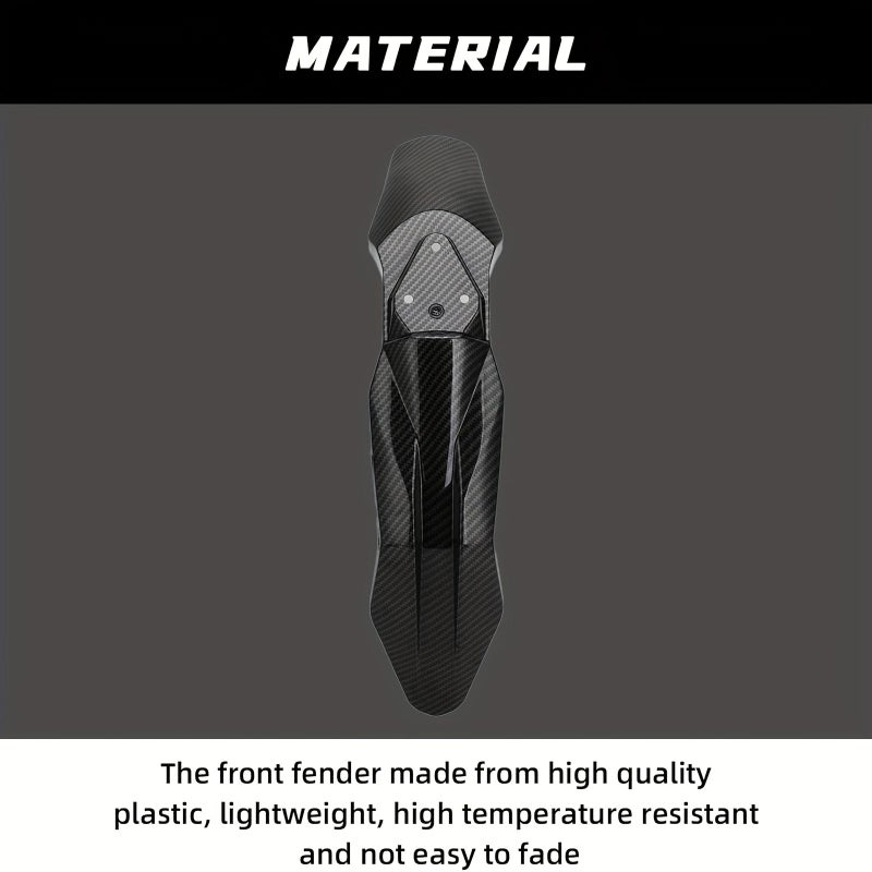 Carbon Fiber Pattern Front Mud Guard for Electric Dirt Bike Protective Cover - Image 5
