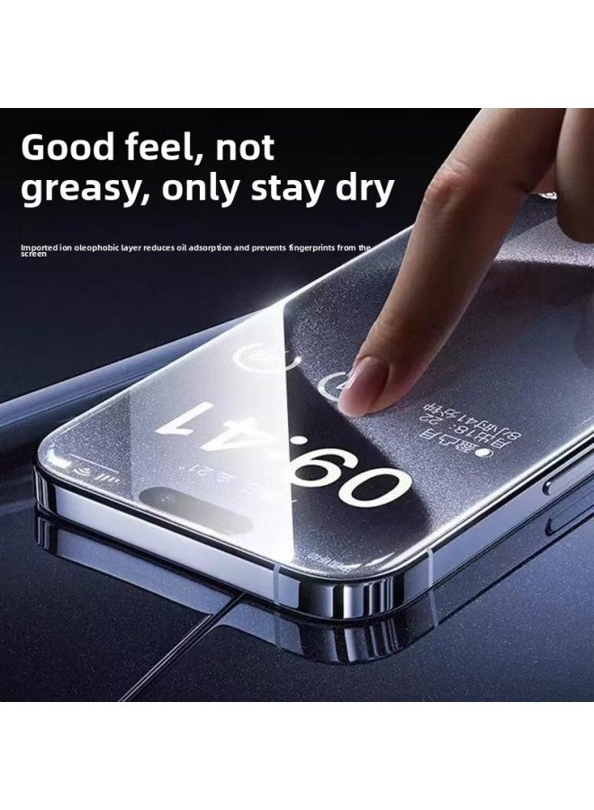 Applicable To Apple 16Pro Tempered Film Screen Printing High Aluminum Large Arc Anti-static 14 HD Full Screen 15pro Tempered Film 13-Color:High Aluminum Arc Anti-static Bare Film-Dimensions:iphone Xr/11