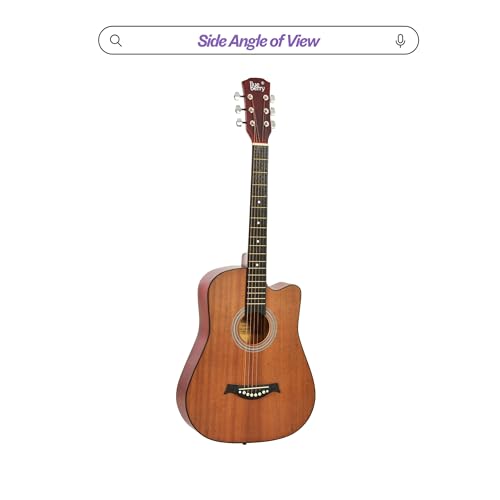 BLUEBERRY, B-38C-SAPELE Acoustic Guitar Kit with Bag, Strap, One Pack Strings And 2 Picks - (Size:38 Inch) - Image 3