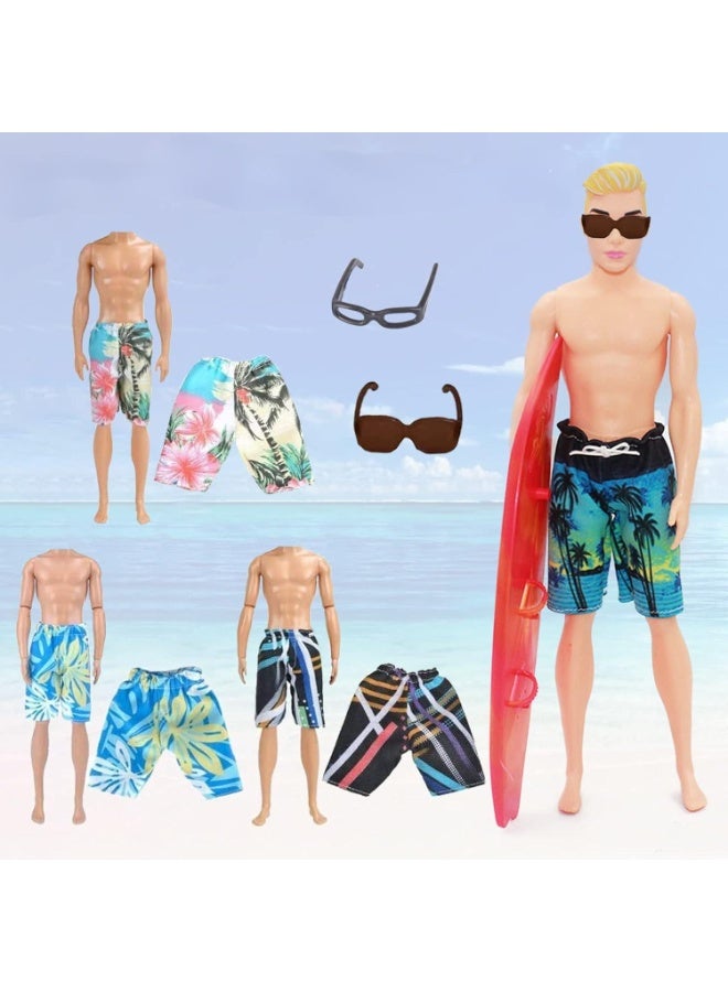 DUNISO 30 قطعة مجموعة ملابس وإكسسوارات دمى كين، ملابس دمى متوافقة مع ملابس وإكسسوارات دمى كين، مجموعة تصميم أزياء لدمية بطول 11.5 بوصة، سهلة الارتداء والإزالة، هدية للفتيات - Image 4