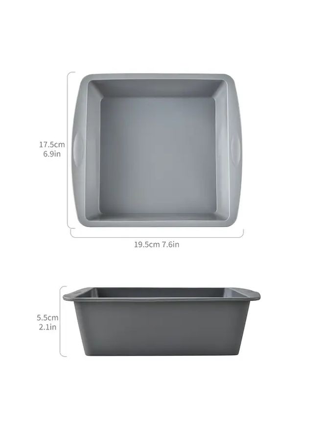 White Multifunctional Silicone Baking Pan Heat Resistant Easy Release Mold For Cakes Bread Toasts - Image 3