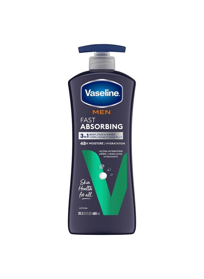 Vaseline - Men Healing Moisture Body Lotion Fast Absorbing 20.3 Oz - Image 1