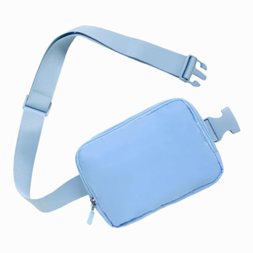 WITROMAN Belt bag Fanny pack crossbody bags for women Everywhere belt bag (Light blue) - Image 4