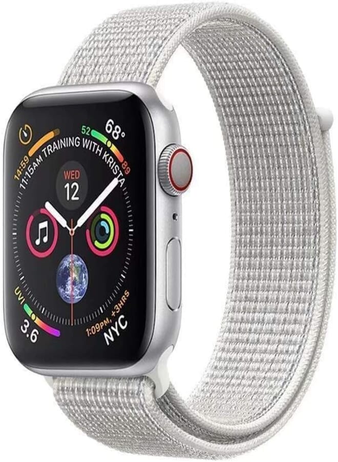 Next Next Store Adjustable Nylon Loop Strap Compatible with iWatch Series 9/8/7/6/5/4/3/2/1 38mm 40mm 41mm Breathable Sport Strap for Women Men Adults