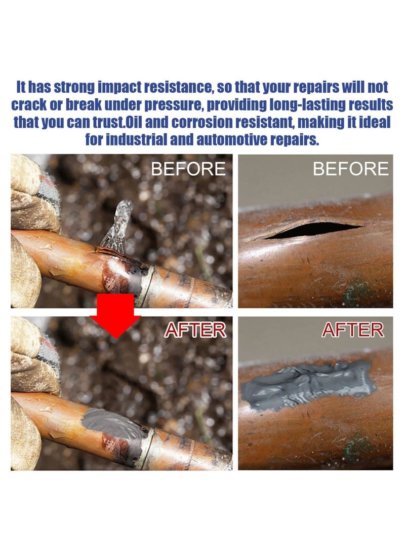 SYOSI Metal Adhesive, Heavy Duty Metal Adhesive, High Strength Bonds Metal, Weld Metal A and B Repair Glue for Metal Steel, Heat Resistant Repair Glue for Metal, Repairing & Bonding Metals - Image 5