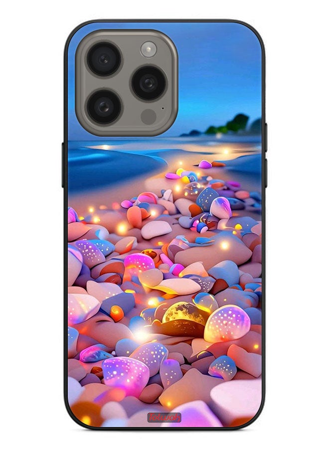Tolwak Apple iPhone 15 Pro Max Protective Case Cover Stones Art - Image 2