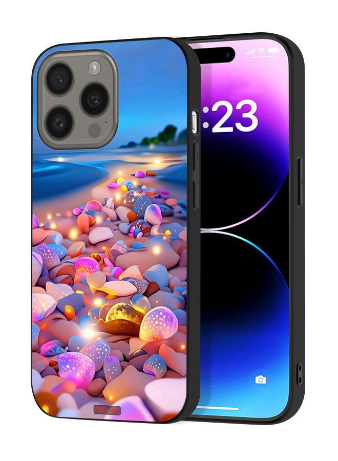 Tolwak Apple iPhone 15 Pro Max Protective Case Cover Stones Art - Image 1
