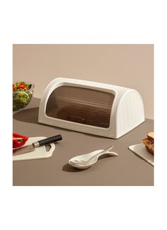 dunya Dunya Bread Box ,BPA Free, With Moving (42*27.4*18cm) Acrylic Lid -Turkey Made Beige  - Image 4