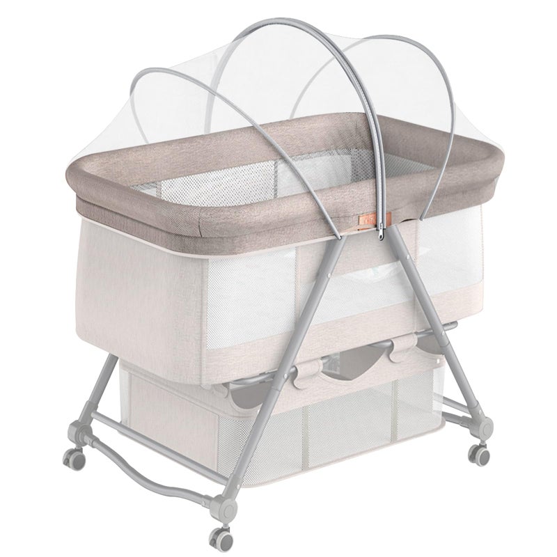DUOMI Bassinet Cover for Cats with TwoWay ZipperPortable Bassinet Mosquito Net CoverMosquito Net to Keep Pets OutWhite