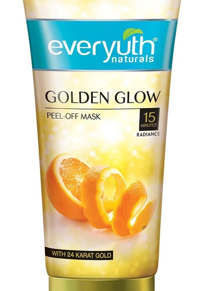 Everyuth Naturals Golden Glow Peel-Off Mask with 24 Karat Gold - Instant Radiance for Skin - 90g - Image 1