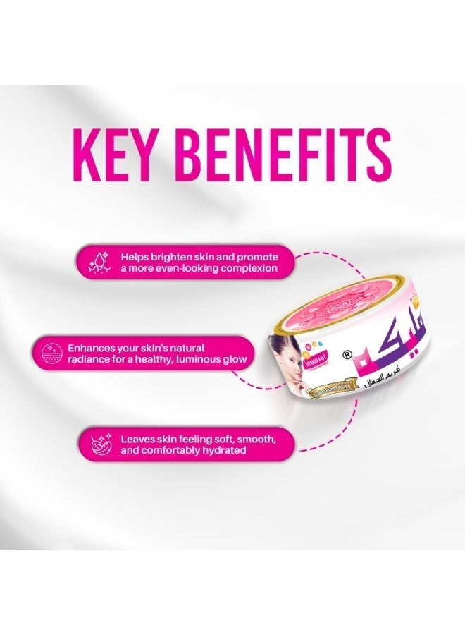 Malika Beauty Cream for Face | Hydrating & Brightening Face Cream | Anti-Wrinkle Moisturizer | Evens Skin Tone | Night & Daily Use Cream - Image 2