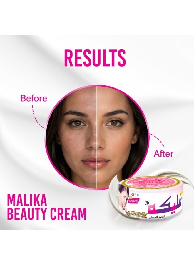 Malika Beauty Cream for Face | Hydrating & Brightening Face Cream | Anti-Wrinkle Moisturizer | Evens Skin Tone | Night & Daily Use Cream - Image 5